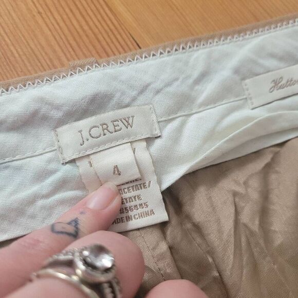 J Crew Hutton Trouser khaki 100% wool academia quiet luxury old money - Picture 8 of 14